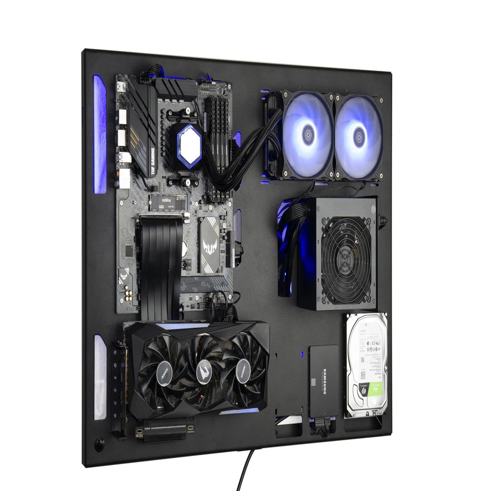 ABK Design, Wall Computer Case - Wall Mount Computer Case - Gaming PC Case - Wall Mount ATX Case - Wall PC Case for PC Gaming - Computer Cases for PC Computer - Pc Case, Pc Chassis