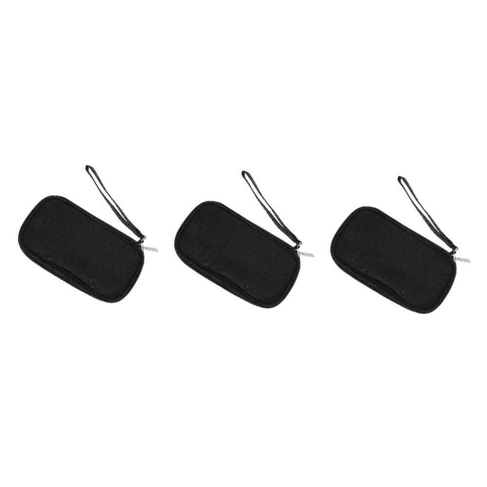 TINEASUR 3pcs Usb Cable Storage Pouch Digital Accessories Organizer for Earphones and Chargers Portable Multi-functional Padded and Zipper Closure
