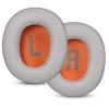 Joghaw Headphones Replacement Ear Pads, Cushions for JBL JR460NC Replacement Ear Cushion Cover, Premium Fabric, Softer Memory Foam, Ear Pads Cushions with Soft Protein Leather - Light Gray view 2