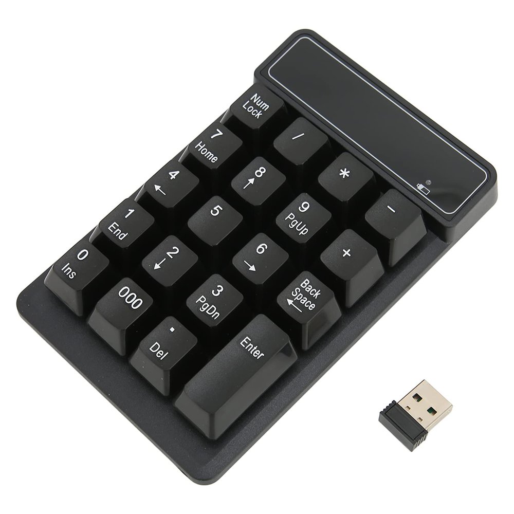 Mtlavishness Portable Ergonomic Waterproof Numeric Keypad for Easy Data Entry at Home or Office