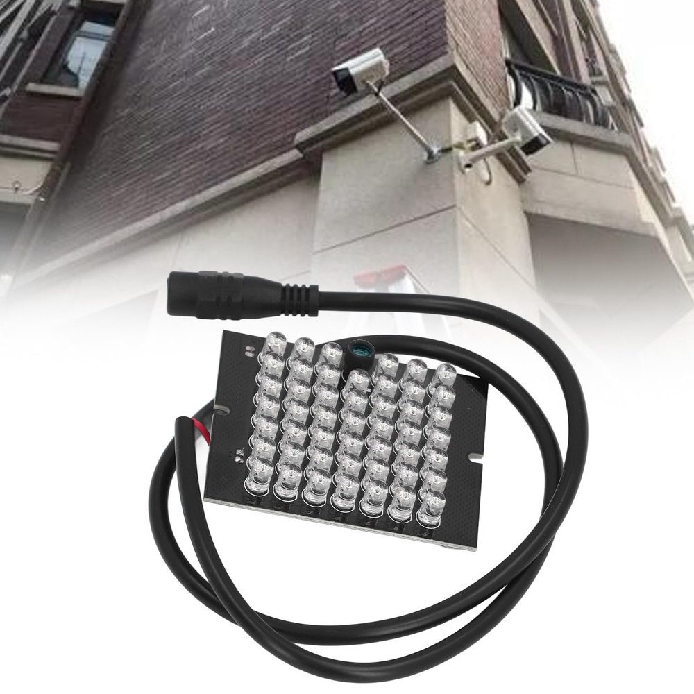 lvifloae 940nm DC12V Infrared Camera Lamp Board 48 LEDs Automatic Sensing Night Vision Auxiliary Light for CCTV Security Camera, Night Vision IR Infrared Light
