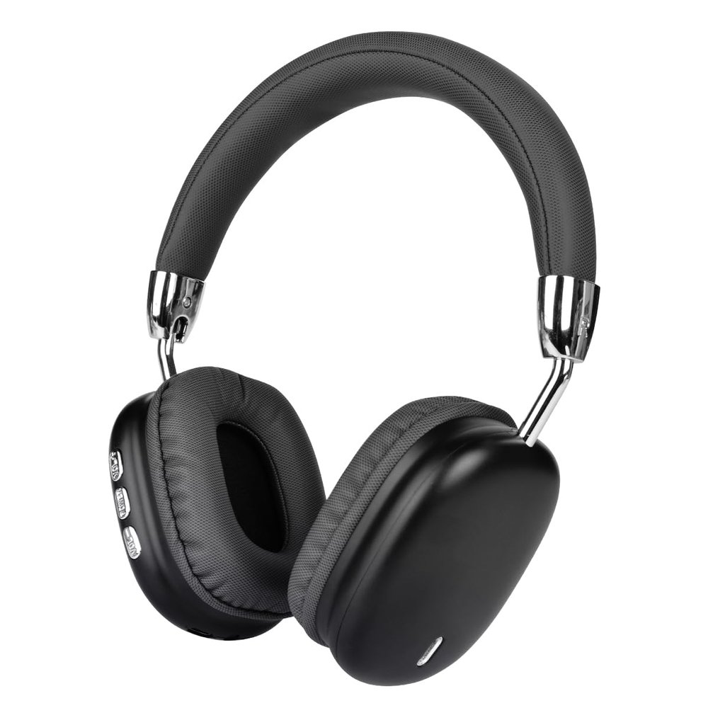 AYI Premium Wireless Bluetooth Headset Over Ear Headphones with Microphone HiFi Stereo Sound Foldable Rechargeable Game Headphone Compatible with Smartphone/TV/pad/Laptop- B36 Black