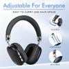 AYI Premium Wireless Bluetooth Headset Over Ear Headphones with Microphone HiFi Stereo Sound Foldable Rechargeable Game Headphone Compatible with Smartphone/TV/pad/Laptop- B36 Black view 2