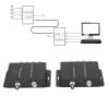 YedaHcy 4 Channel Video Multiplexer, Analog HD Video to Coaxial Cable Transmitter and Receiver, Anti Interference, Long Distance 400M Support, for Diversified Surveillance Solutions view 4