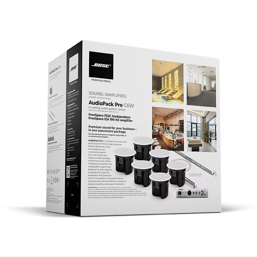 Bose Professional AudioPack Pro C6 120-volt in-Ceiling Loudspeaker Pack - White