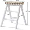 BSNANCA Chair Adult Household Wood Stool Home Ladder Stool Step Stool Lifting Stool Seat Stool Kitchen High Stool Bench Step Stool/a (E) view 2
