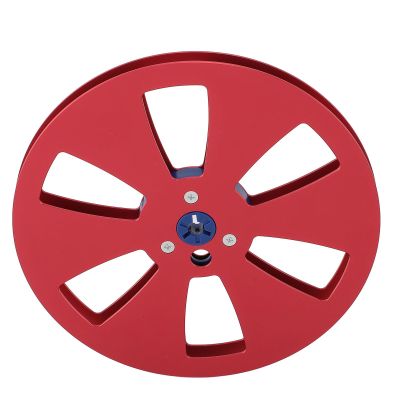 7 Inch Empty Tape Reel, Aluminum Alloy Universal Open Reel Sound Tape Disc for TEAC Studer Machine Parts, Repair Recorder or Replace for Premium Sound Quality (Red)