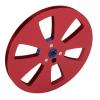 7 Inch Empty Tape Reel, Aluminum Alloy Universal Open Reel Sound Tape Disc for TEAC Studer Machine Parts, Repair Recorder or Replace for Premium Sound Quality (Red) view 4