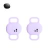 2 Pack for Tile by Life360 Sticker (2024) - Small Bluetooth Tracker Case,Shockproof, BOVUGAC Collar Model with 2 cm Cut-Out Silicone Case Cover for Tile Sticker (2024) for Pets-Purple view 1