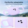 2 Pack for Tile by Life360 Sticker (2024) - Small Bluetooth Tracker Case,Shockproof, BOVUGAC Collar Model with 2 cm Cut-Out Silicone Case Cover for Tile Sticker (2024) for Pets-Purple view 4