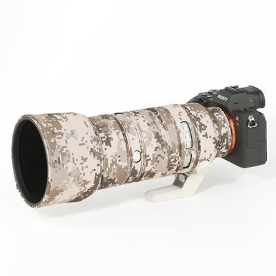 CHASING BIRDS Lens Camouflage Waterproof Coat for Sony FE 70-200mm F2.8 GM OSS II Rainproof Lens Protective Cover Version IV (Brown Grid, with 1.4X TC (SEL14TC))