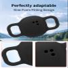 2 Pack for Tile by Life360 Sticker (2024) - Small Bluetooth Tracker Case,Shockproof, BOVUGAC Collar Model with 2 cm Cut-Out Silicone Case Cover for Tile Sticker (2024) for Pets-Black view 4