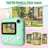Instant Print Camera for Kids, Christmas Birthday Gifts for Kids Ages 3-12, 16X Zoom,1080P Vedio Selfie Digital Camera,Toddler Portable Toy for Girls and Boys with 32GB TF Card (Green) view 4