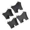 4PCS HiFi Speaker Cable Bracket Feet, Aluminium Speaker Isolation Feet with Vibration Damping Pad, Isolation Stand for Speaker Cables, for CD DVD Players, Home Theater (Black) view 2