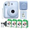 Fujifilm Instax Mini 12 Instant Camera Pastel Blue Bundle with Fuji Instax Mini Film Value Pack (80 Sheets) + Protective Carrying Case + Photo Album + Microfiber Cleaning Cloth view 1