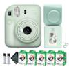 Fujifilm Instax Mini 12 Instant Camera Mint Green Bundle with Fuji Instax Mini Film Value Pack (100 Sheets) + Protective Carrying Case + Photo Album + Microfiber Cleaning Cloth view 1