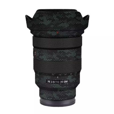 Anti-Scratch Camera Lens Sticker Coat Wrap Protective Film Body Protector Skin Cover for Sony FE16-35mm F2.8 GM FE 2.8/16-35 GM 2.8(Mamba Green)