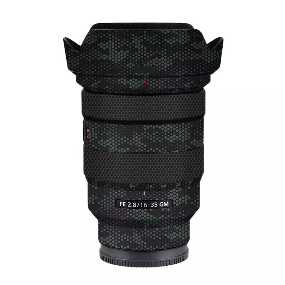 Anti-Scratch Camera Lens Sticker Coat Wrap Protective Film Body Protector Skin Cover for Sony FE16-35mm F2.8 GM FE 2.8/16-35 GM 2.8(Mamba Green)