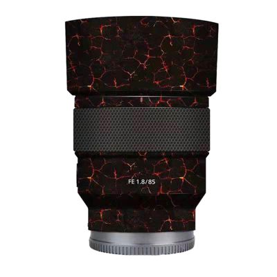 Camera Lens Sticker for Sony FE 85mm F1.8 Coat Wrap Protective Film Body Protector Decal Skin FE 1.8/85 85 1.8(Volcanic Lava)