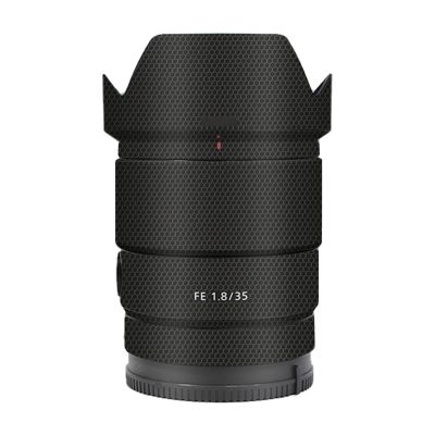 Lens Cap Skin for Sony FE 35mm F1.8 Anti-Scratch Camera Sticker Protective Wrap Film Body Protector Decal FE 1.8/35 35 1.8(Matrix Black)
