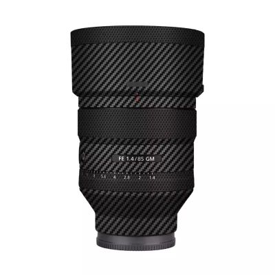 Anti-Scratch Camera Lens Sticker Coat for Sony FE 85mm F1.4 GM Vinyl Wrap Protective Film Body Protector Skin FE 1.4/85 GM 85 1.4(Carbon Fiber Black)