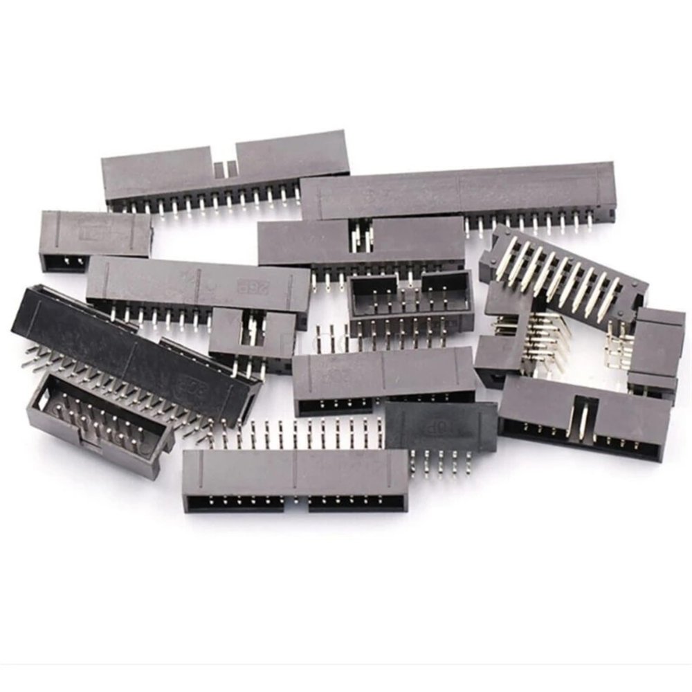 DC3-6/8/10/14/16/20/26/30/40P Straight 2.54mm Pitch JTAG Dual Row ISP Download Cable I/O Socket DIY(40P 80pcs)