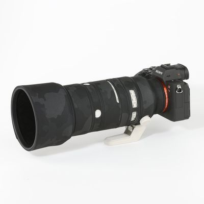 CHASING BIRDS Lens Camouflage Waterproof Coat for Sony FE 70-200mm F2.8 GM OSS II Rainproof Lens Protective Cover Version IV (Shadow Black, with 1.4X and 2.0X TC)