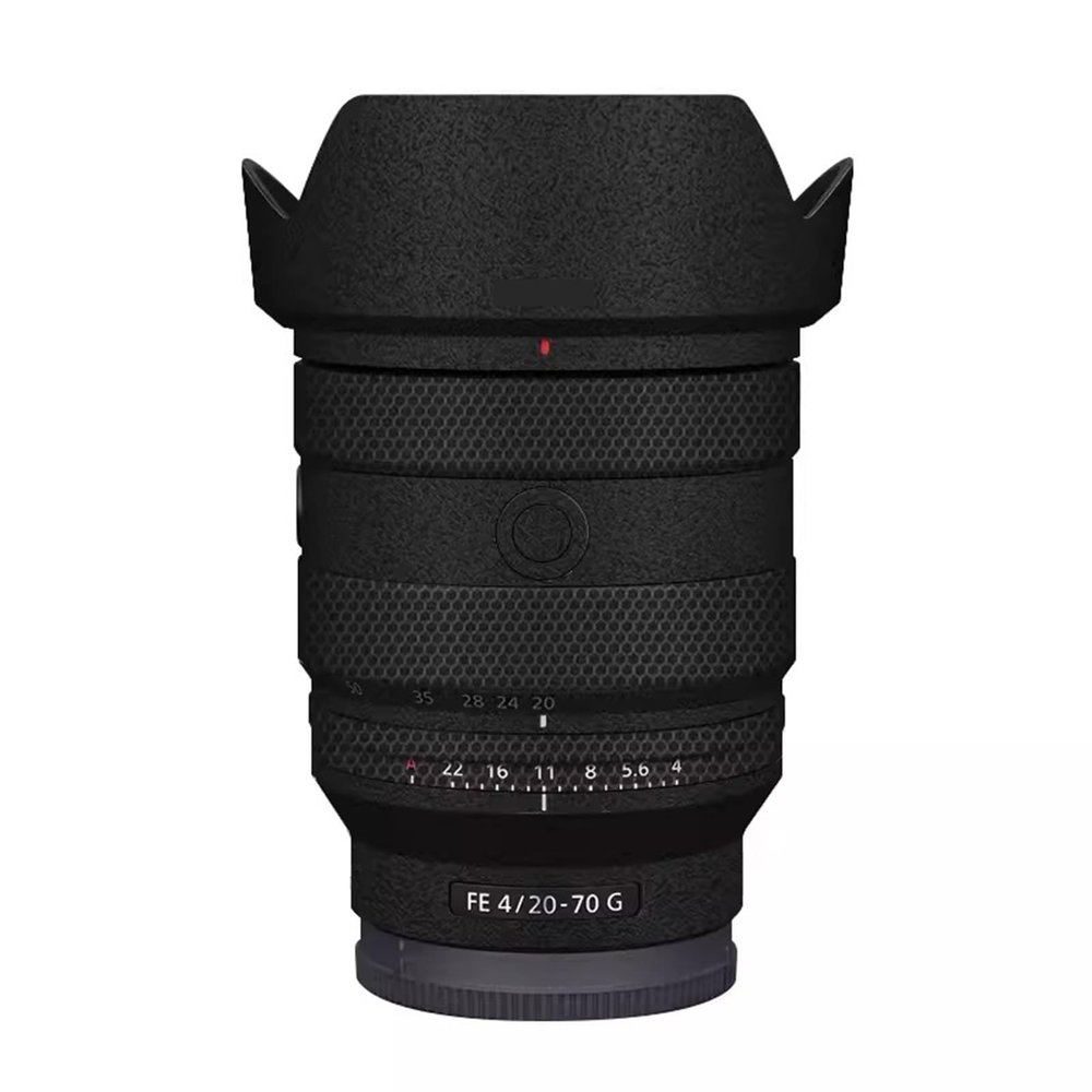 Camera Lens Protector Coat Protective Film Body Vinly Wrap Skin Premium Sticker for Sony FE 20-70mm F4 G Photography Decal FE 4/20-70 G 4(Frosted Black)