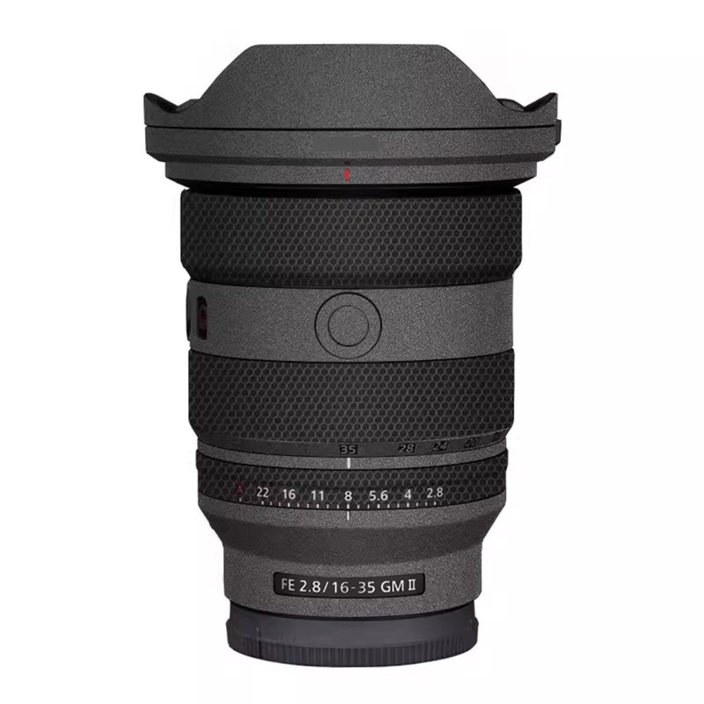 for Sony FE 16-35mm F2.8 GM II Camera Lens Sticker Coat Wraps Film Protector Vinyl Decal Skin FE 2.8/16-35 GM II 2.8(Deep Grey)