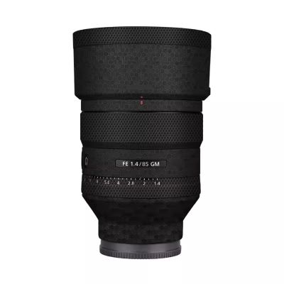 Anti-Scratch Camera Lens Sticker Coat for Sony FE 85mm F1.4 GM Vinyl Wrap Protective Film Body Protector Skin FE 1.4/85 GM 85 1.4(Honeycomb Black)