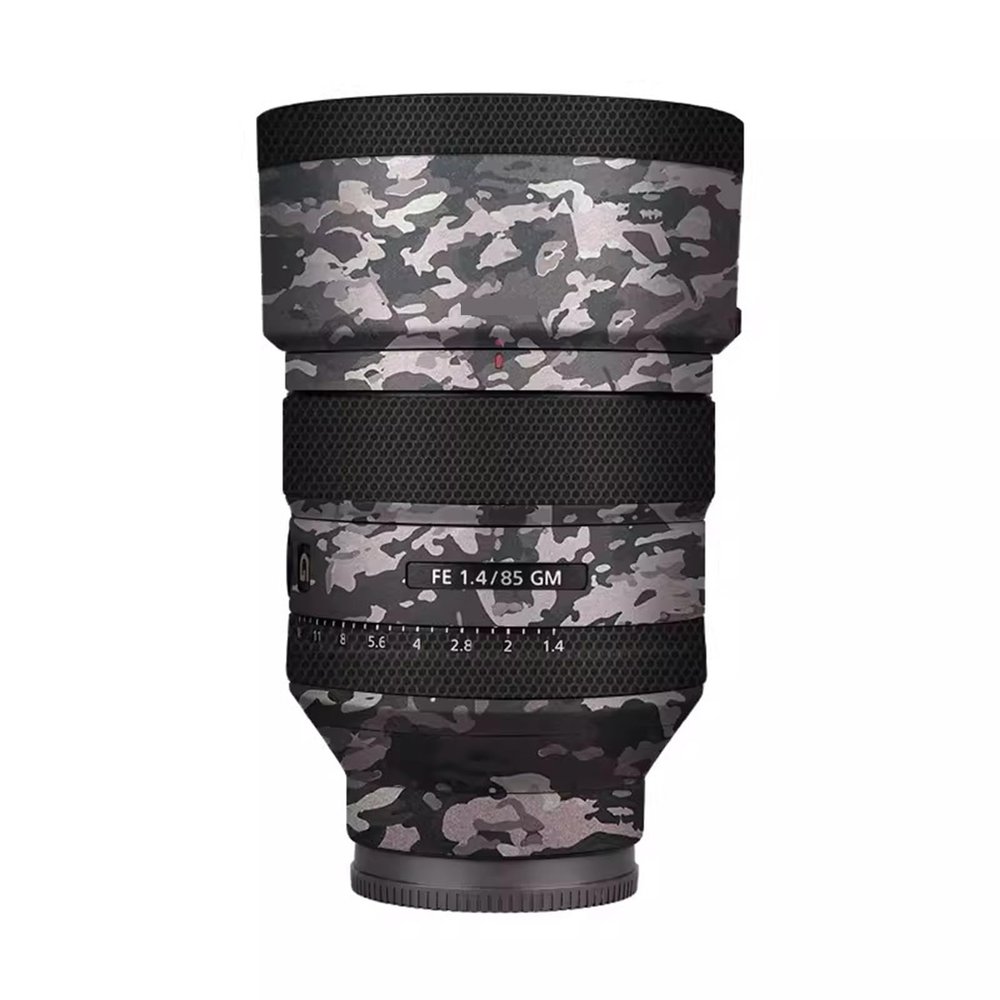 Anti-Scratch Camera Lens Sticker Coat for Sony FE 85mm F1.4 GM Vinyl Wrap Protective Film Body Protector Skin FE 1.4/85 GM 85 1.4(Field Camouflage)