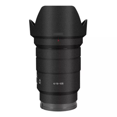 Camera Skin Wrap Lens Skins Protector for Sony E PZ 18-105mm F4 G OSS Anti-Scratch Coat Wrap Cover Sticker 4/18-105 4(Matrix Black)
