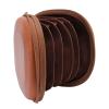 Tbest Camera Filter Storage Bag PU Leather 5 Layers Shockproof Retro Camera Filter Carry Case for Filters Up to 112mm view 3