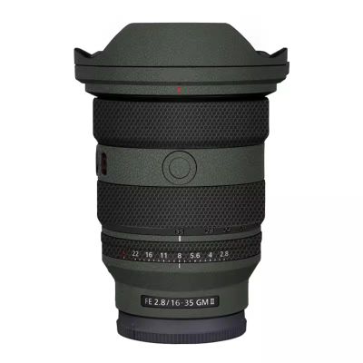 for Sony FE 16-35mm F2.8 GM II Camera Lens Sticker Coat Wraps Film Protector Vinyl Decal Skin FE 2.8/16-35 GM II 2.8(Leather Green)