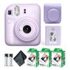 Fujifilm Instax Mini 12 Instant Camera Lilac Purple Bundle with Fuji Instax Mini Film Value Pack (60 Sheets) + Protective Carrying Case + Photo Album + Microfiber Cleaning Cloth view 1