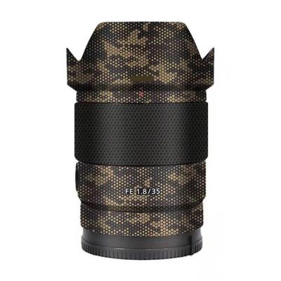 Lens Cap Skin for Sony FE 35mm F1.8 Anti-Scratch Camera Sticker Protective Wrap Film Body Protector Decal FE 1.8/35 35 1.8(Mamba Gold)