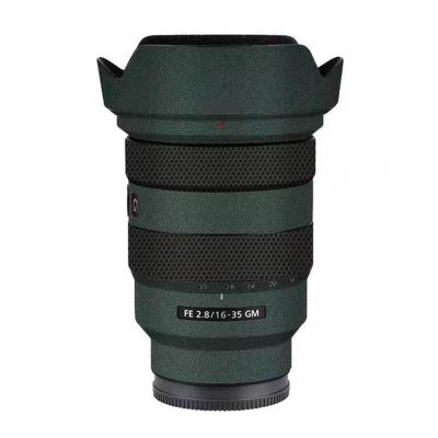 Anti-Scratch Camera Lens Sticker Coat Wrap Protective Film Body Protector Skin Cover for Sony FE16-35mm F2.8 GM FE 2.8/16-35 GM 2.8(Turquoise Green)