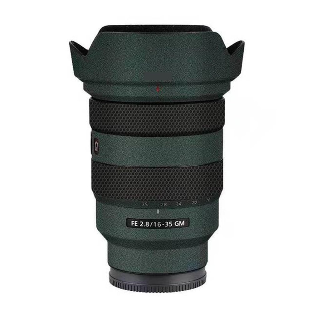 Anti-Scratch Camera Lens Sticker Coat Wrap Protective Film Body Protector Skin Cover for Sony FE16-35mm F2.8 GM FE 2.8/16-35 GM 2.8(Turquoise Green)