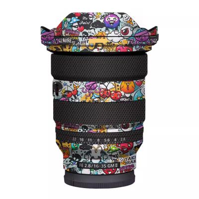 for Sony FE 16-35mm F2.8 GM II Camera Lens Sticker Coat Wraps Film Protector Vinyl Decal Skin FE 2.8/16-35 GM II 2.8(Graffiti White)