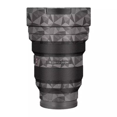 Camera Lens Skin Anti-Scratch Sticker Coat Vinly Protective Film for Sony FE 12-24mm F2.8 GM Body Protector Decals Cover FE 2.8/12-24 GM 2.8(Triangle Titanium)