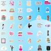 100 PCS Nurse Stickers Funny Nursing Vinyl Waterproof Stickers for Laptop,Guitar,Motorcycle,Bike,Skateboard,Luggage,Phone,Hydro Flask, Gift for Teen Adult view 3