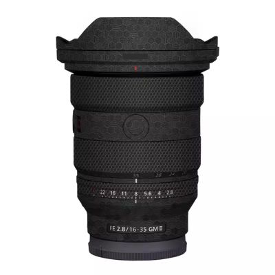 for Sony FE 16-35mm F2.8 GM II Camera Lens Sticker Coat Wraps Film Protector Vinyl Decal Skin FE 2.8/16-35 GM II 2.8(Honeycomb Black)