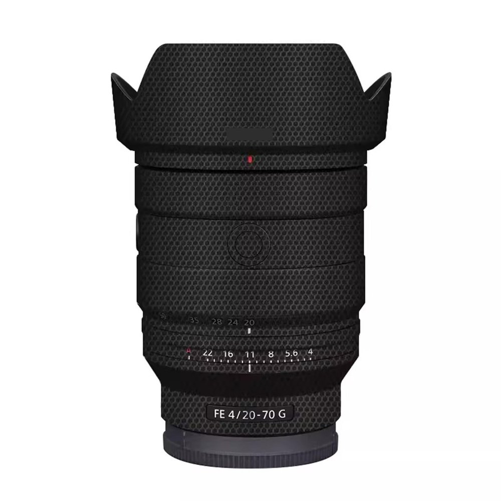 Camera Lens Protector Coat Protective Film Body Vinly Wrap Skin Premium Sticker for Sony FE 20-70mm F4 G Photography Decal FE 4/20-70 G 4(Matrix Black)