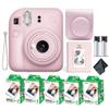 Fujifilm Instax Mini 12 Instant Camera Blossom Pink Bundle with Fuji Instax Mini Film Value Pack (100 Sheets) + Protective Carrying Case + Photo Album + Microfiber Cleaning Cloth view 1