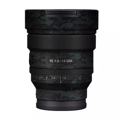 for Sony FE 14mm F1.8 GM Lens Skin Camera Vinly Wrap Flim Full Body Decorative Sticker Cover Decal FE 1.8/14 GM 14 1.8(Mamba Green)
