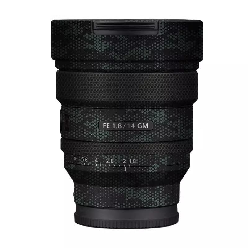for Sony FE 14mm F1.8 GM Lens Skin Camera Vinly Wrap Flim Full Body Decorative Sticker Cover Decal FE 1.8/14 GM 14 1.8(Mamba Green)