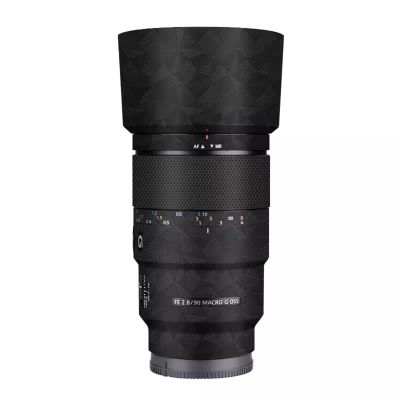 Vinyl Wrap Decal Skin Film Anti-Scratch Camera Lens Body for Sony FE 90mm F2.8 Macro G OSS Protective Sticker Protector Coat FE 2.8/90 Macro G OSS 90 2.8(Triangle Black)