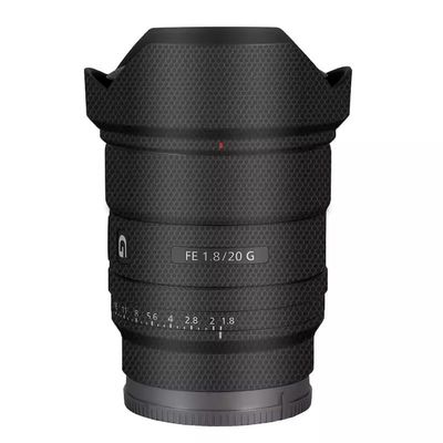 for Sony FE 20mm F1.8 G Decal Skin Vinyl Wrap Film Camera Lens Body Protective Sticker Protector Coat FE 1.8/20 G 20 1.8(Matrix Black)