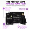 Wipex Ultimate Touch Screen Electronic Wipes - 24 Pack of Plant-Based Computer Cleaning Wipes for Screen and Keyboard - Large Laptop Screen Wipes for Electronics (5.9"x4.9") 12 Pack Bulk Case view 3