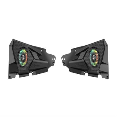 Diamond Audio 2014-2022 Polaris RZR Front Left and Right Speakers Kit - 6.5" 2-Way Power Sports All Weather Coaxial Speakers with LED Lighting with (HXM65F4)